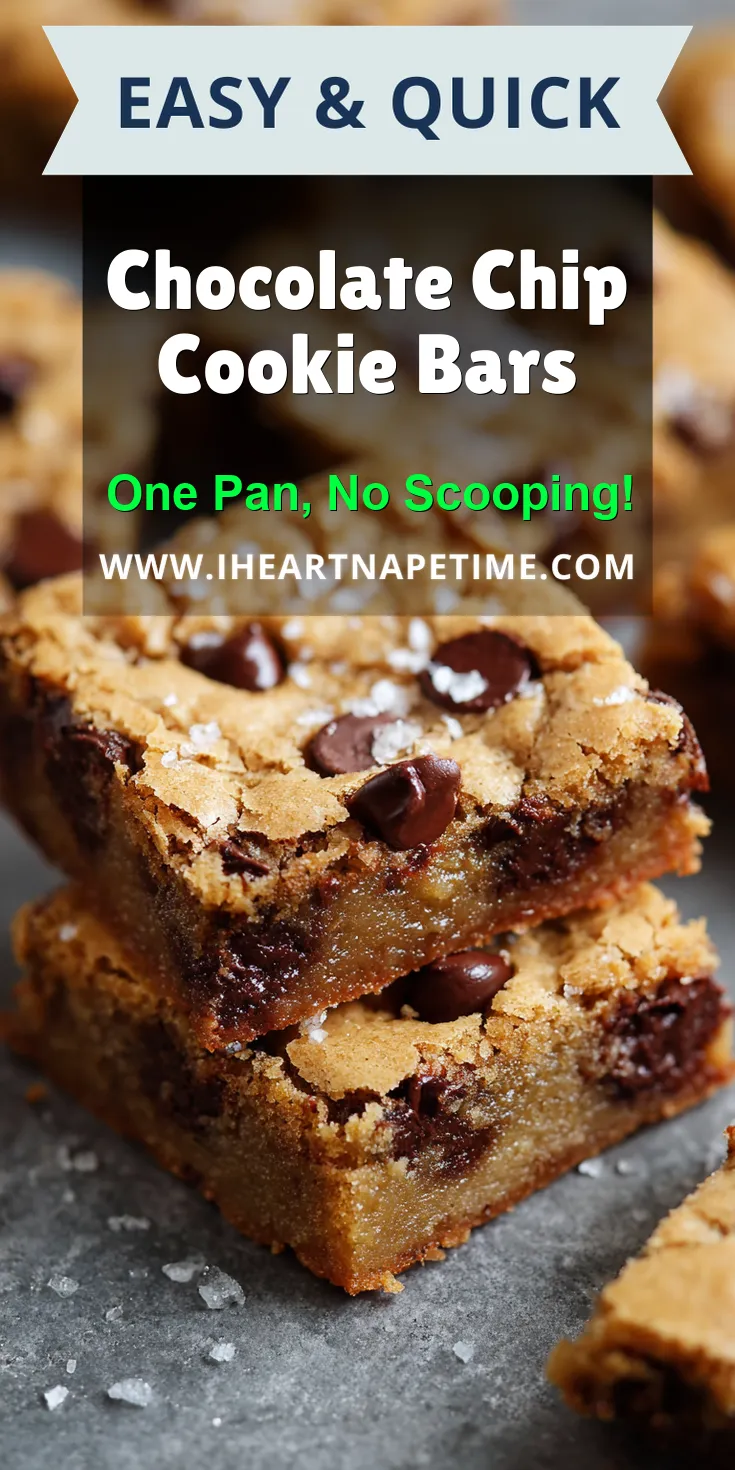 Chocolate Chip Cookie Bars served warm with cozy spices