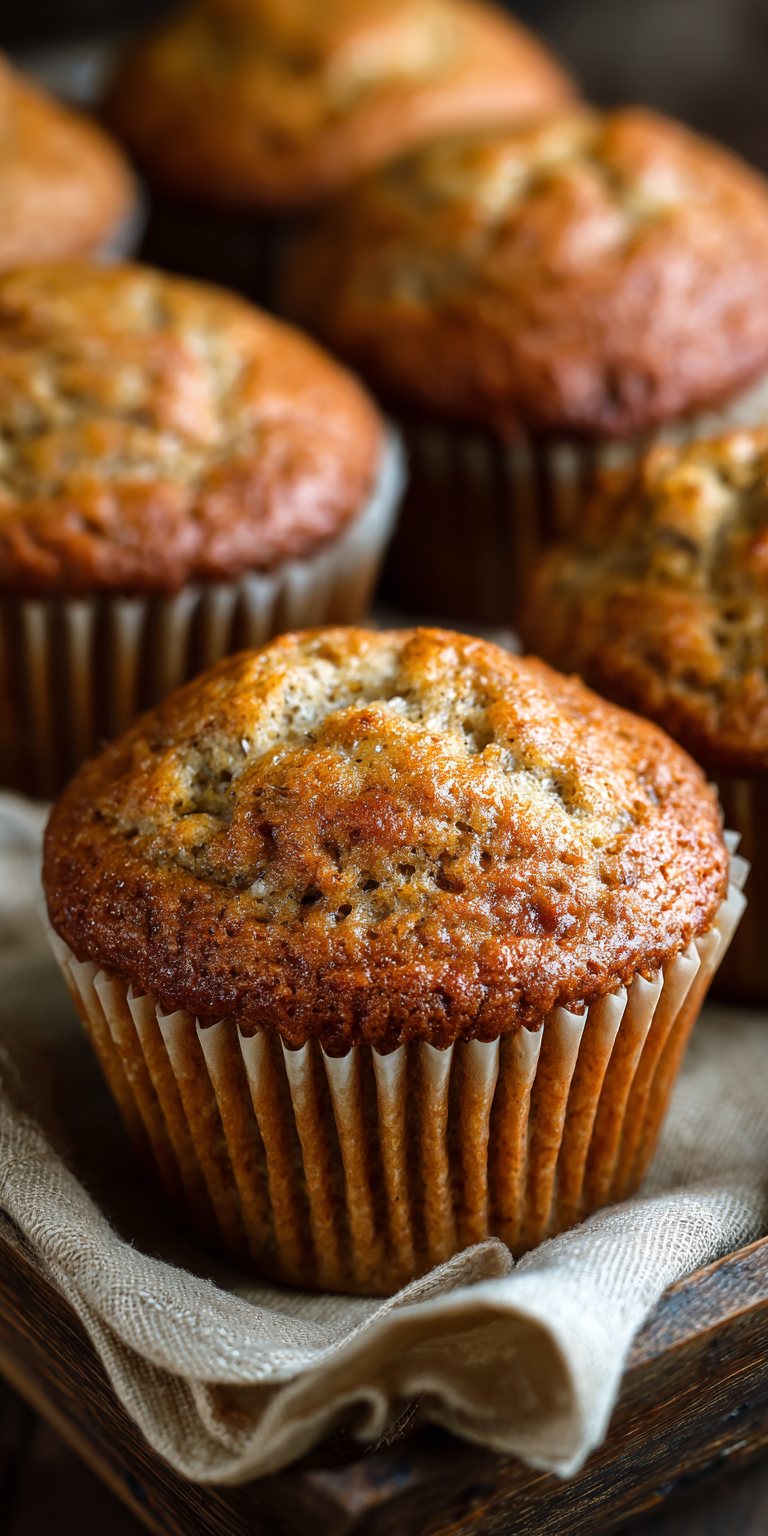Classic Moist Banana Bread Muffins Recipe
