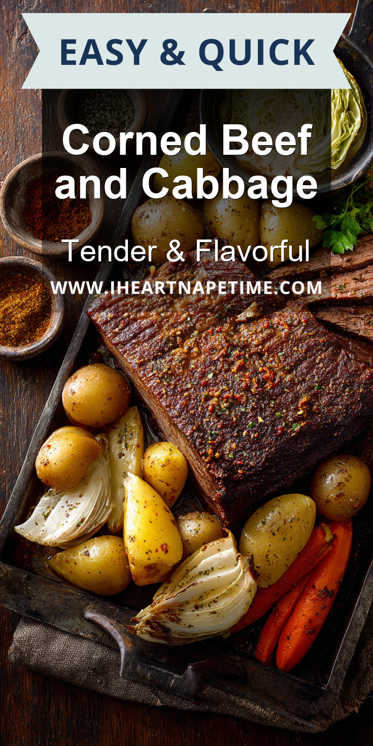 Corned Beef and Cabbage served warm with cozy spices