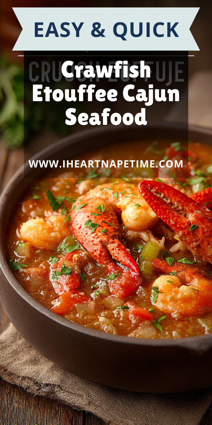 Crawfish Etouffee Cajun Seafood served warm with cozy spices