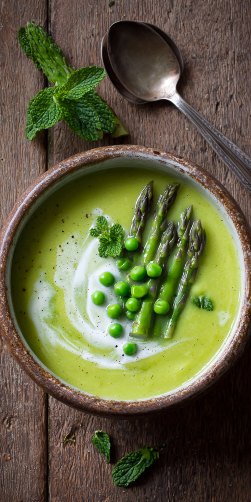 Creamy Asparagus and Pea Spring Soup Recipe