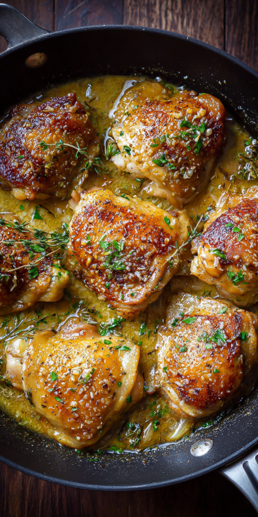 Creamy Garlic Butter Easy Chicken Thighs Recipe