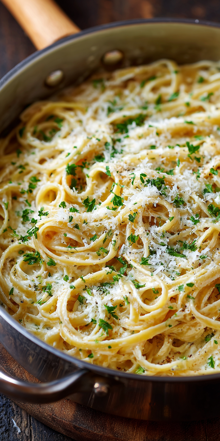 Creamy Garlic Parmesan Pasta Recipe