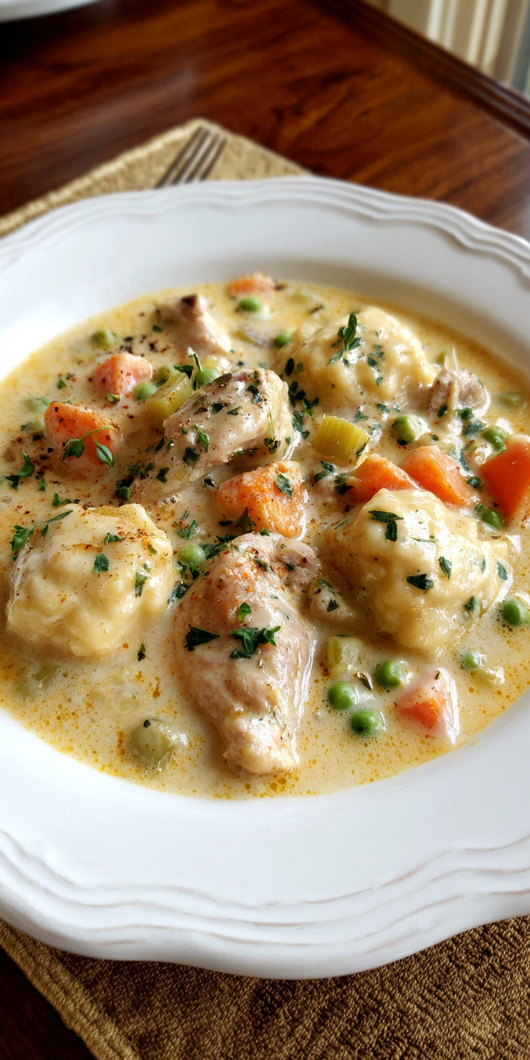 Creamy Southern Style Chicken And Dumplings Recipe