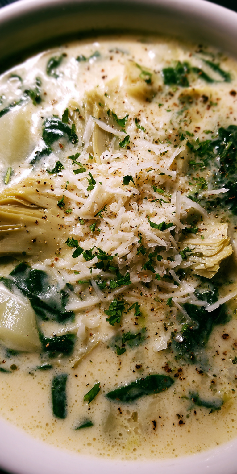 Creamy Spinach and Artichoke Soup Recipe