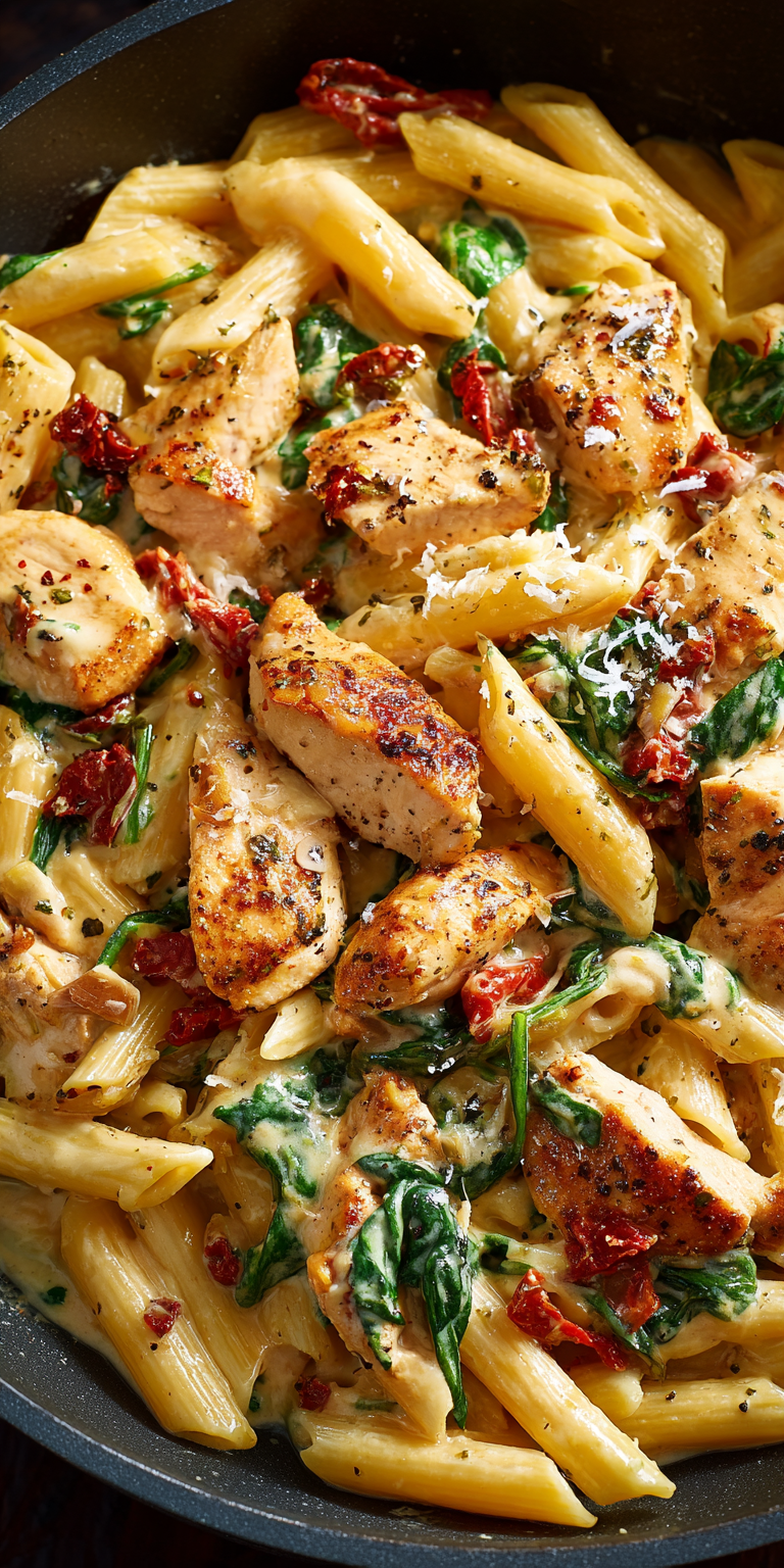 Creamy Tuscan Chicken Pasta Dinner Ideas Recipe