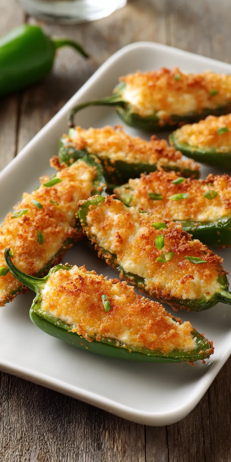 Crispy Air Fryer Jalapeno Poppers served warm with cozy spices