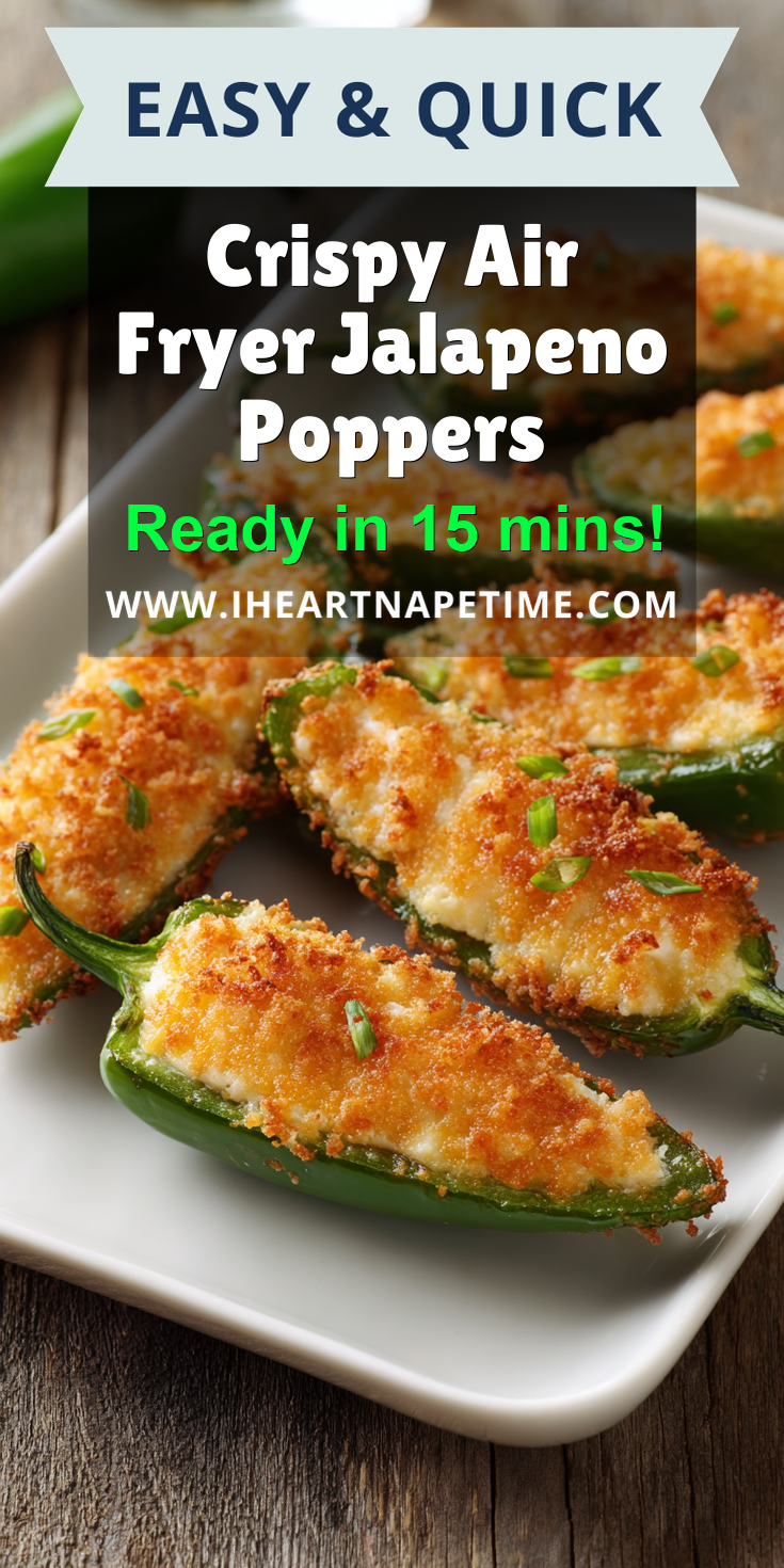 Crispy Air Fryer Jalapeno Poppers served warm with cozy spices