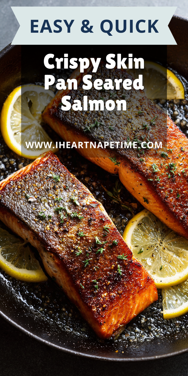 Crispy Skin Pan Seared Salmon served warm with cozy spices