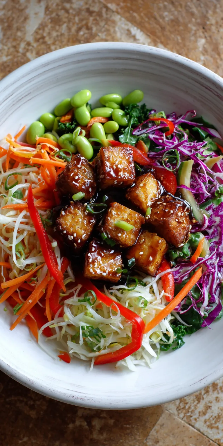 Crispy Tofu Veggie Healthy Salads served warm with cozy spices