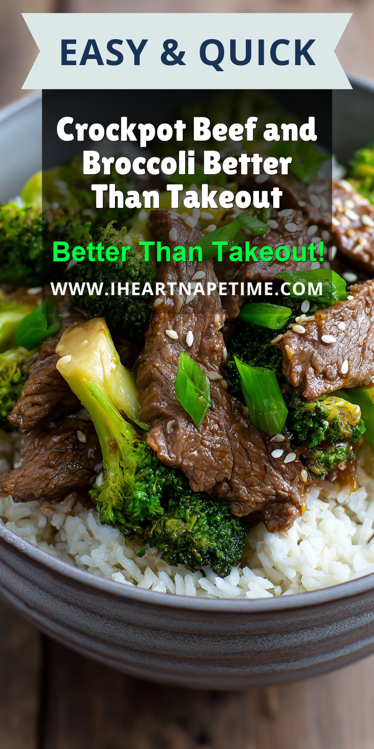 Crockpot Beef and Broccoli Better Than Takeout served warm with cozy spices