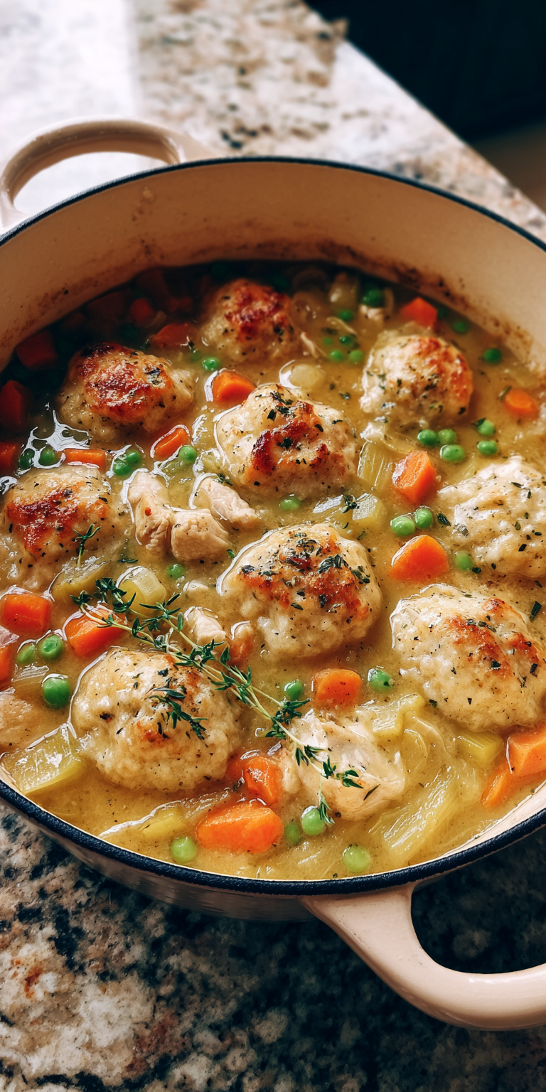 Dairy Free Chicken And Dumplings served warm with cozy spices
