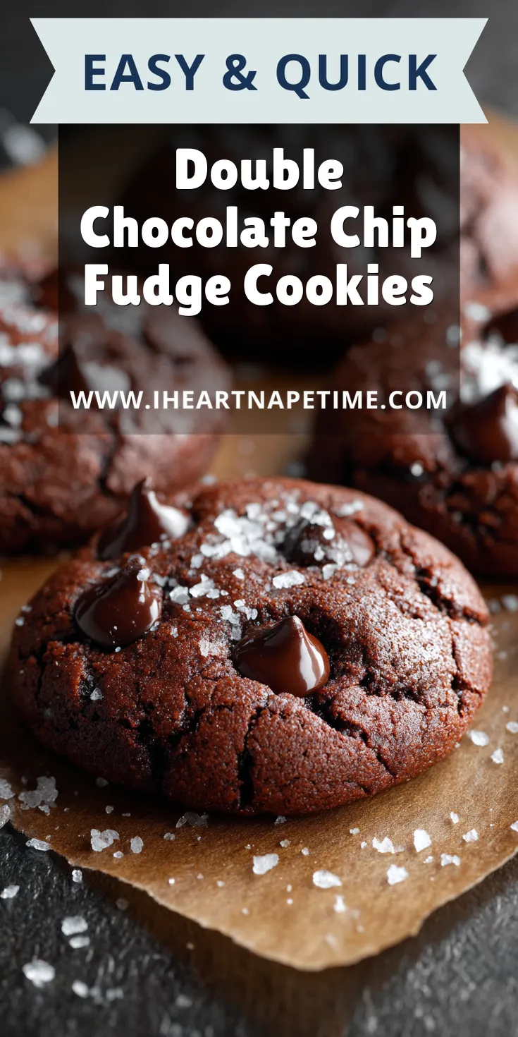 Double Chocolate Chip Fudge Cookies served warm with cozy spices