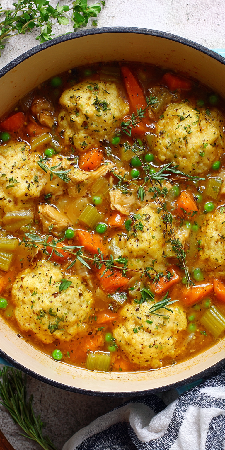 Drop Dumplings Chicken Stew Recipe