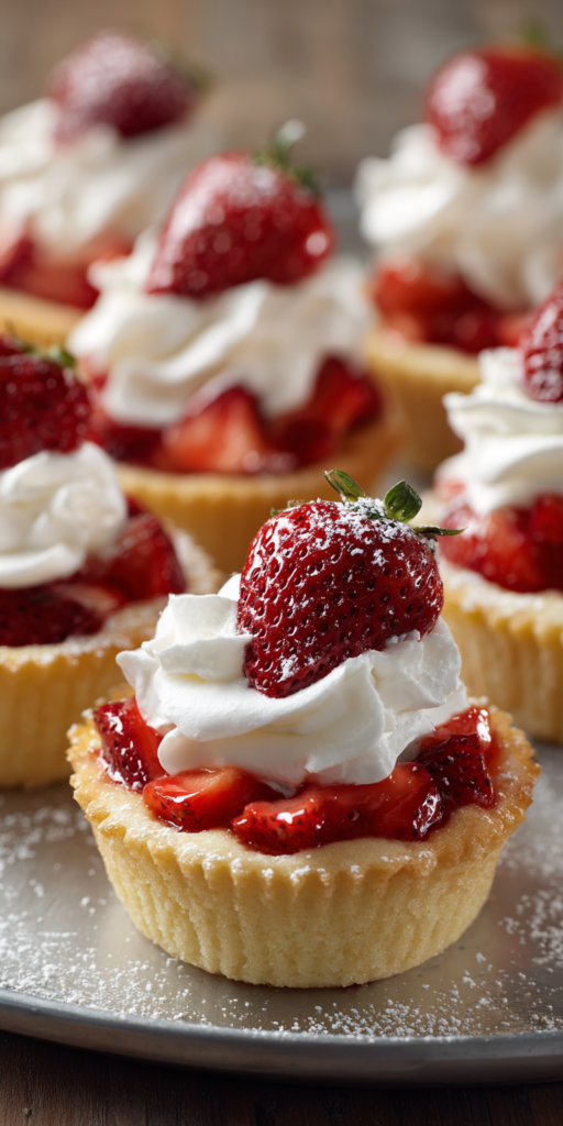 Easy Strawberry Cake Shortcake Cups Recipe
