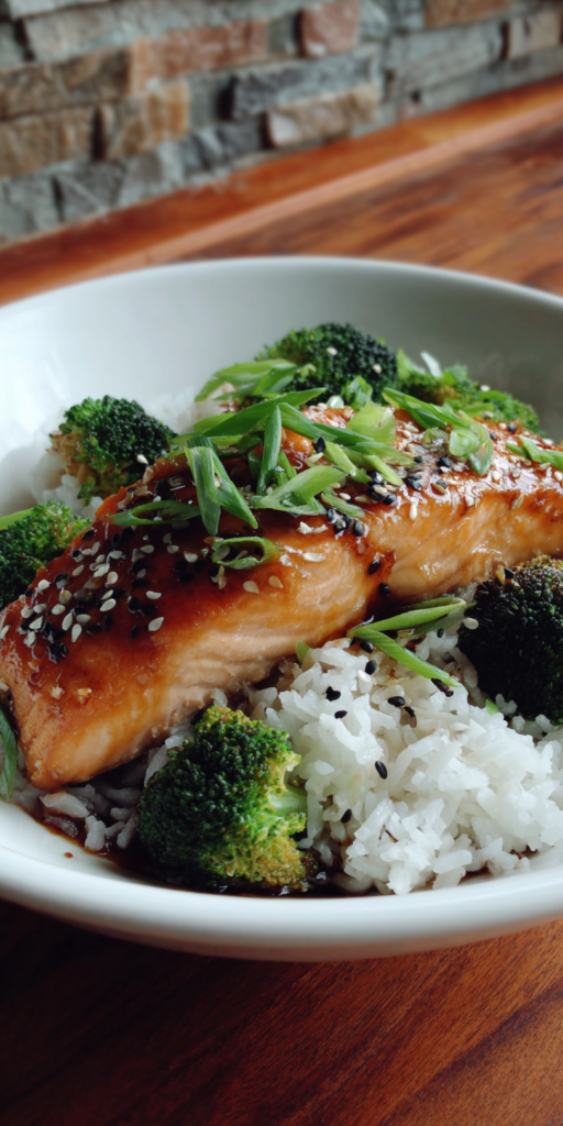 Easy Teriyaki Salmon Rice Bowl Recipe