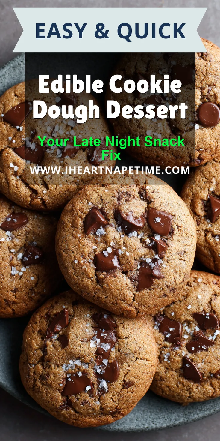 Edible Cookie Dough Dessert served warm with cozy spices