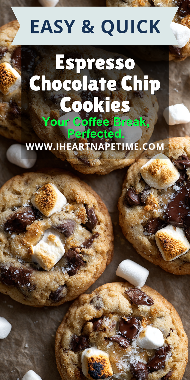 Espresso Chocolate Chip Cookies served warm with cozy spices