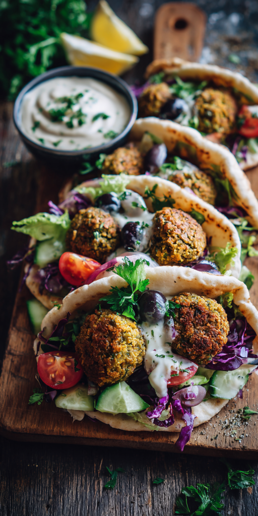 Falafel Pita Pocket Mediterranean Recipes