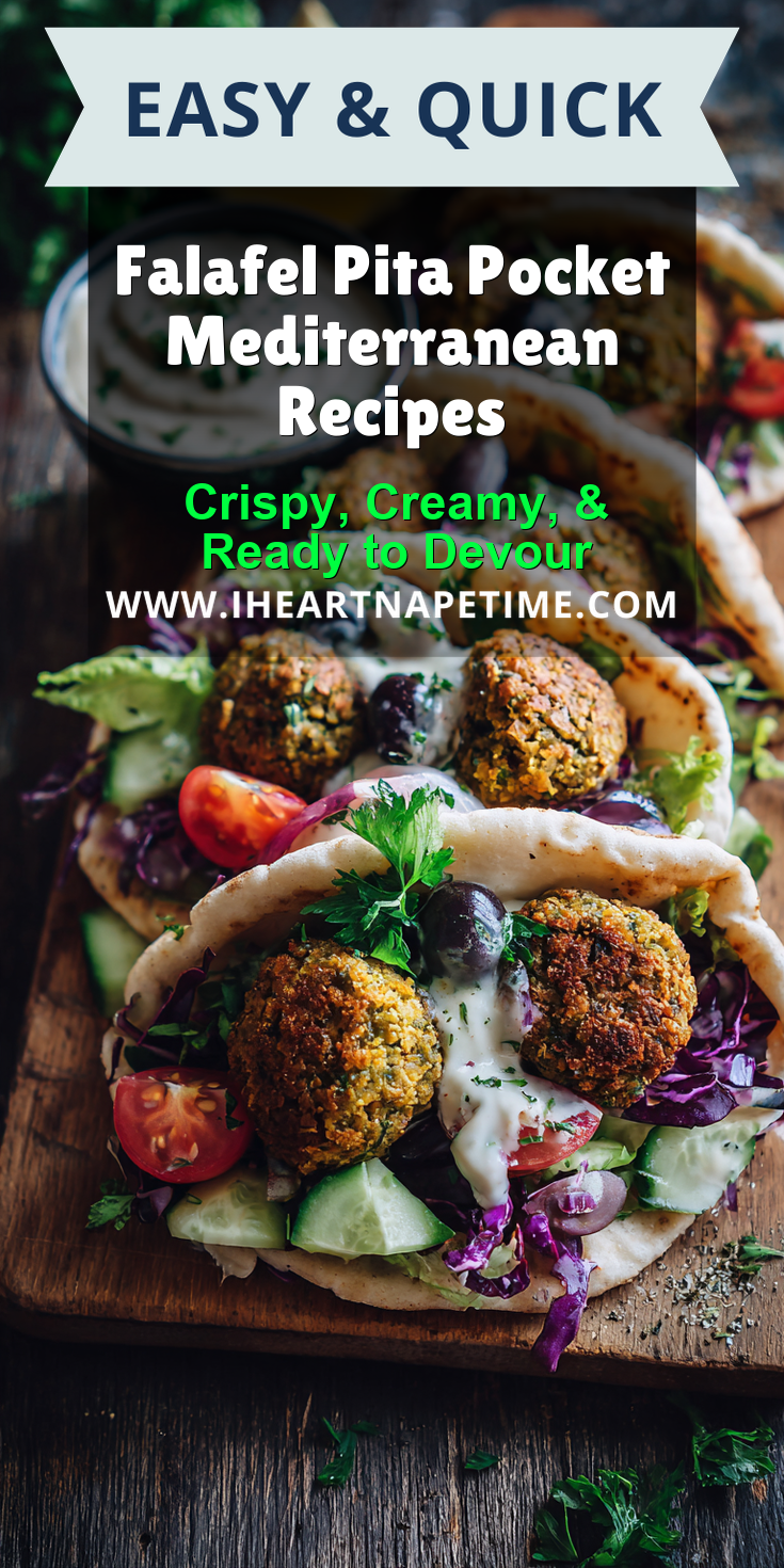 Falafel Pita Pocket Mediterranean Recipes served warm with cozy spices