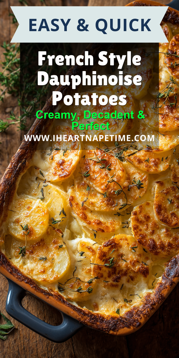 French Style Dauphinoise Potatoes served warm with cozy spices