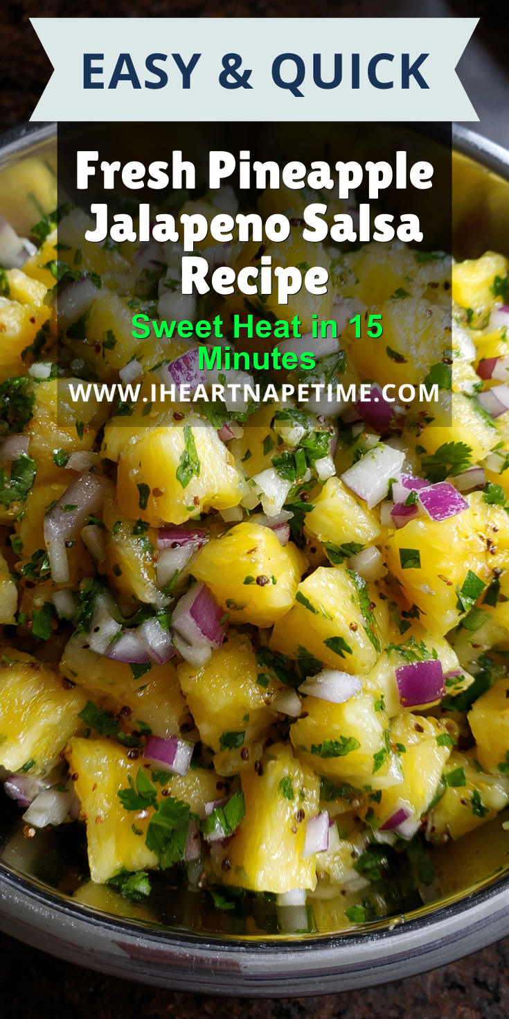 Fresh Pineapple Jalapeno Salsa Recipe served warm with cozy spices