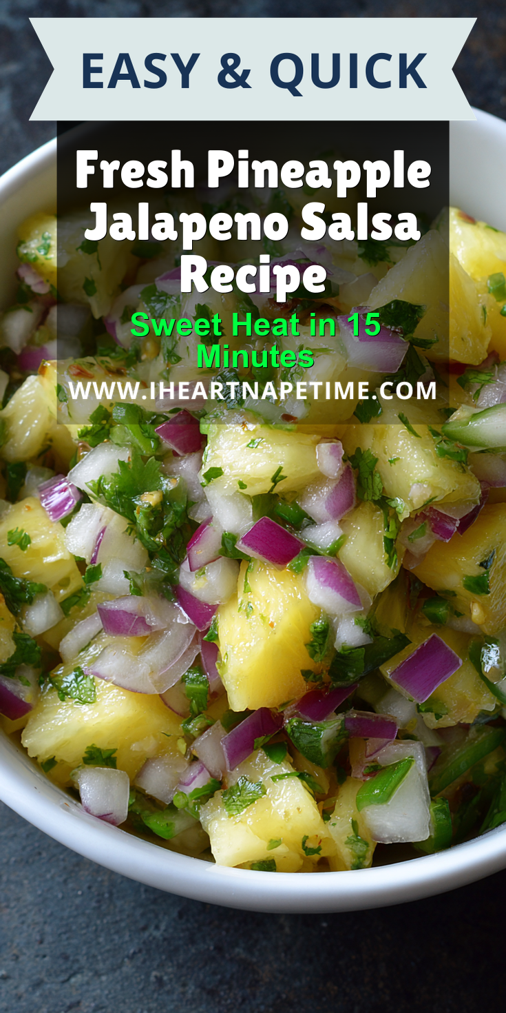 Fresh Pineapple Jalapeno Salsa Recipe served warm with cozy spices