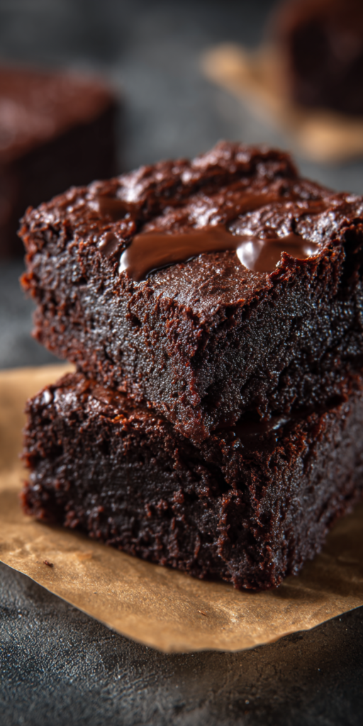 Fudgy Keto Avocado Brownies served warm with cozy spices