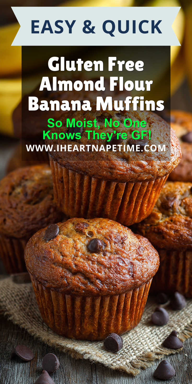 Gluten Free Almond Flour Banana Muffins served warm with cozy spices