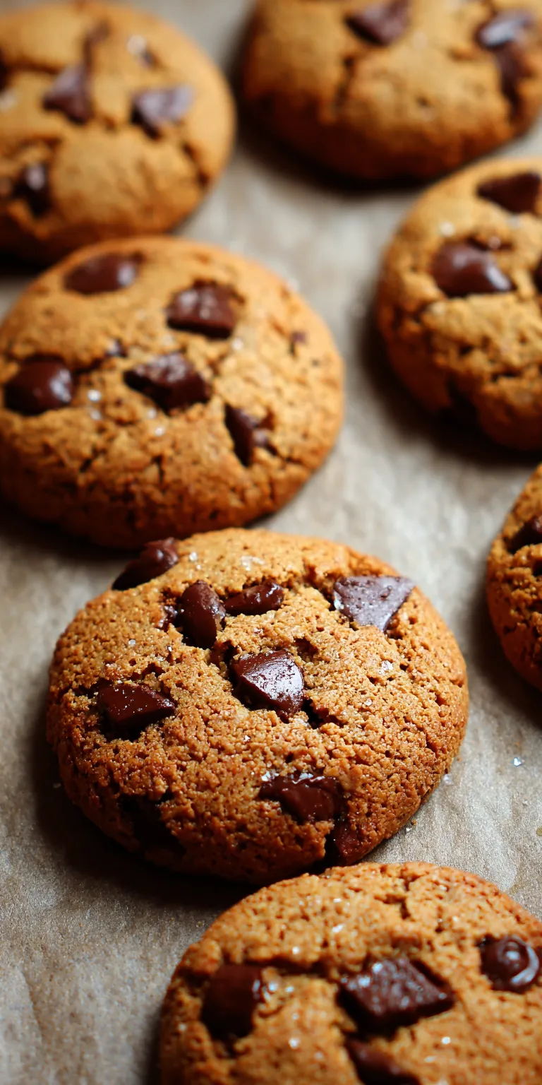 Gluten Free Almond Flour Chocolate Chip Cookies served warm with cozy spices