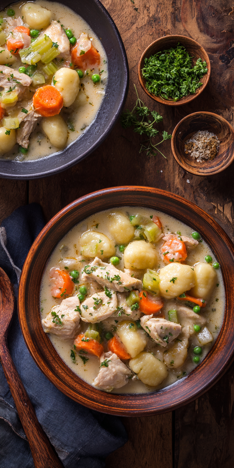 Gnocchi Style Chicken And Dumplings Recipe