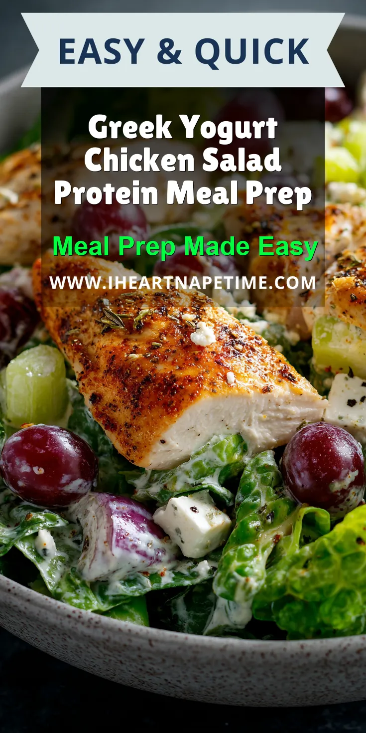 Greek Yogurt Chicken Salad Protein Meal Prep served warm with cozy spices