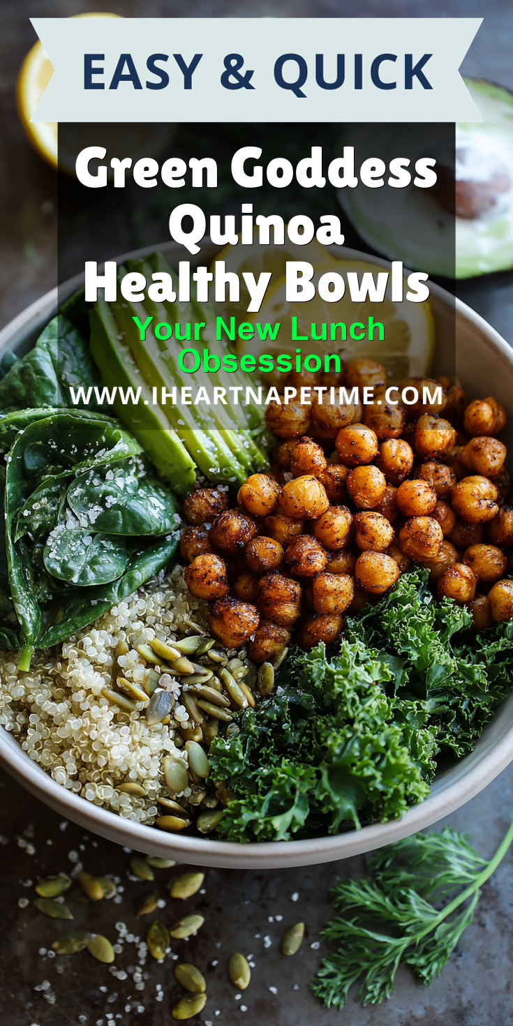 Green Goddess Quinoa Healthy Bowls served warm with cozy spices