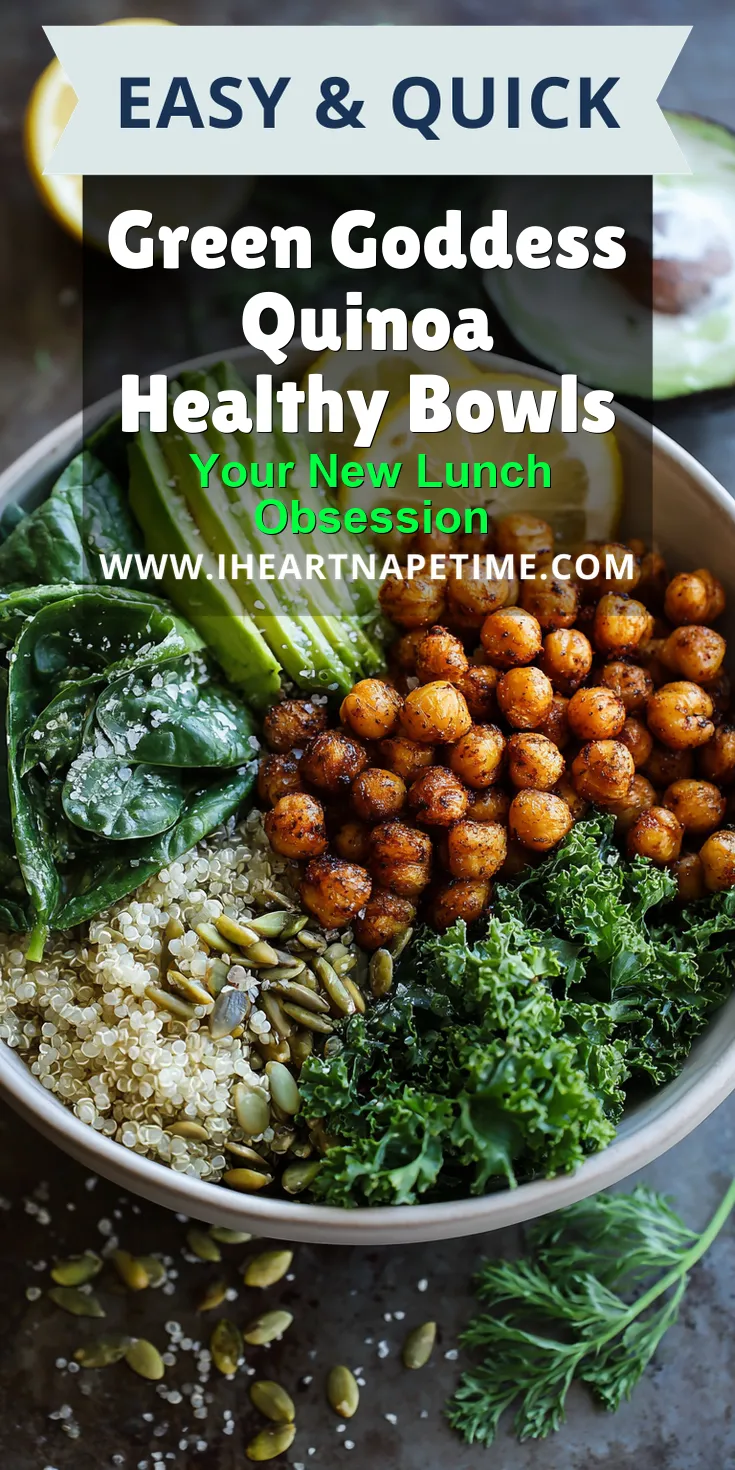 Green Goddess Quinoa Healthy Bowls served warm with cozy spices