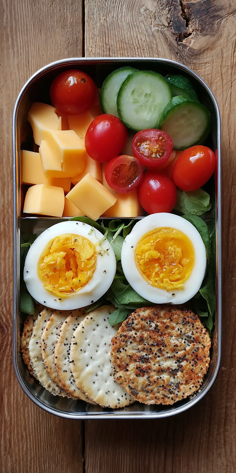 Hard Boiled Egg Box Protein Snacks served warm with cozy spices