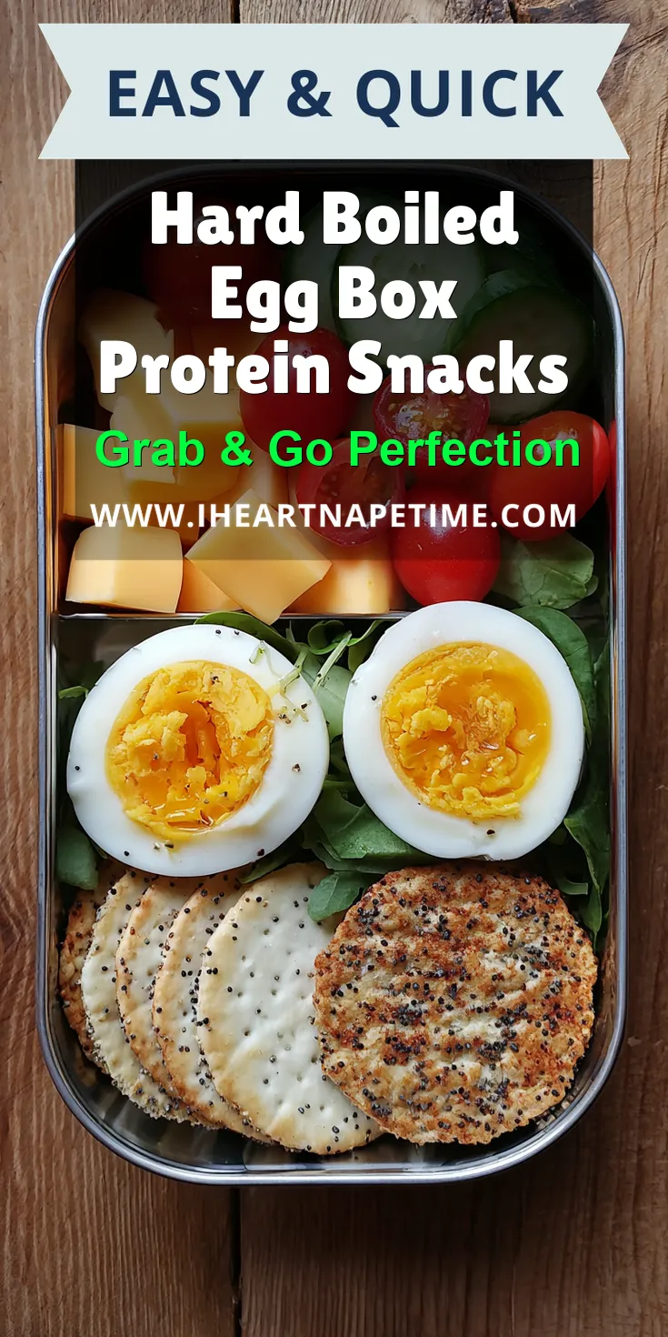 Hard Boiled Egg Box Protein Snacks served warm with cozy spices