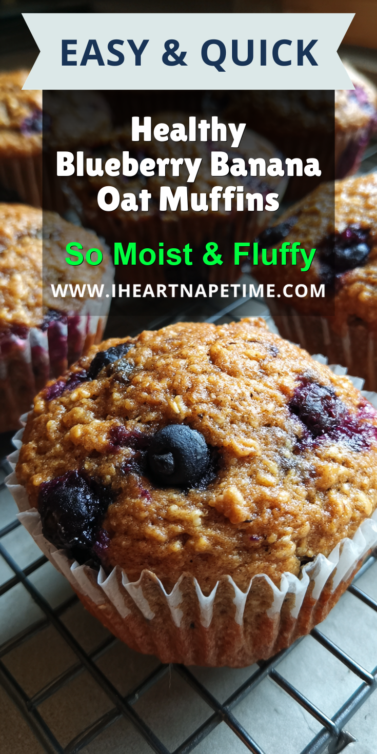 Healthy Blueberry Banana Oat Muffins served warm with gentle spices and a cozy aroma