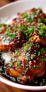 Honey Garlic Slow Cooker Easy Meal served warm with cozy spices