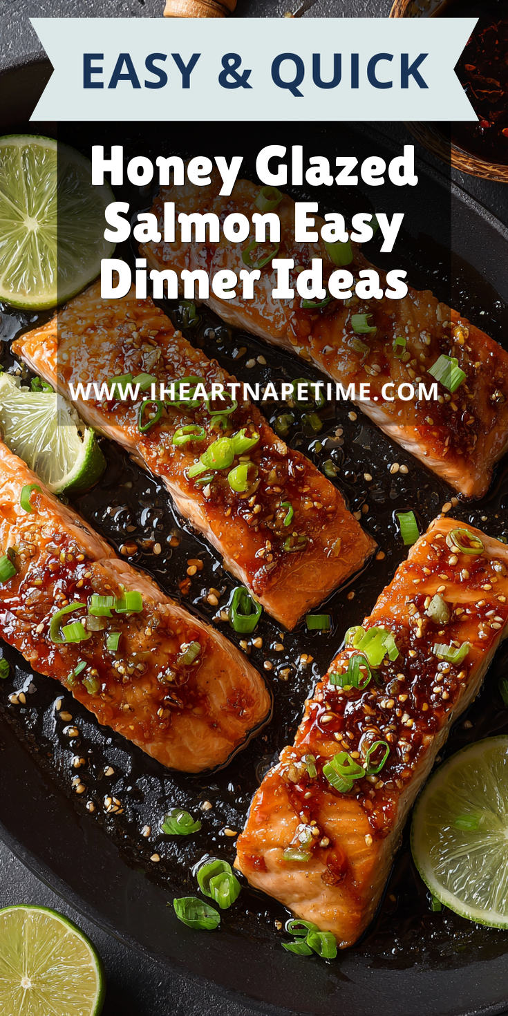 Honey Glazed Salmon Easy Dinner Ideas served warm with cozy spices