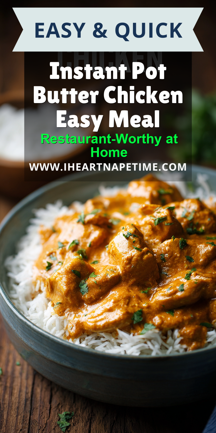 Instant Pot Butter Chicken Easy Meal served warm with cozy spices