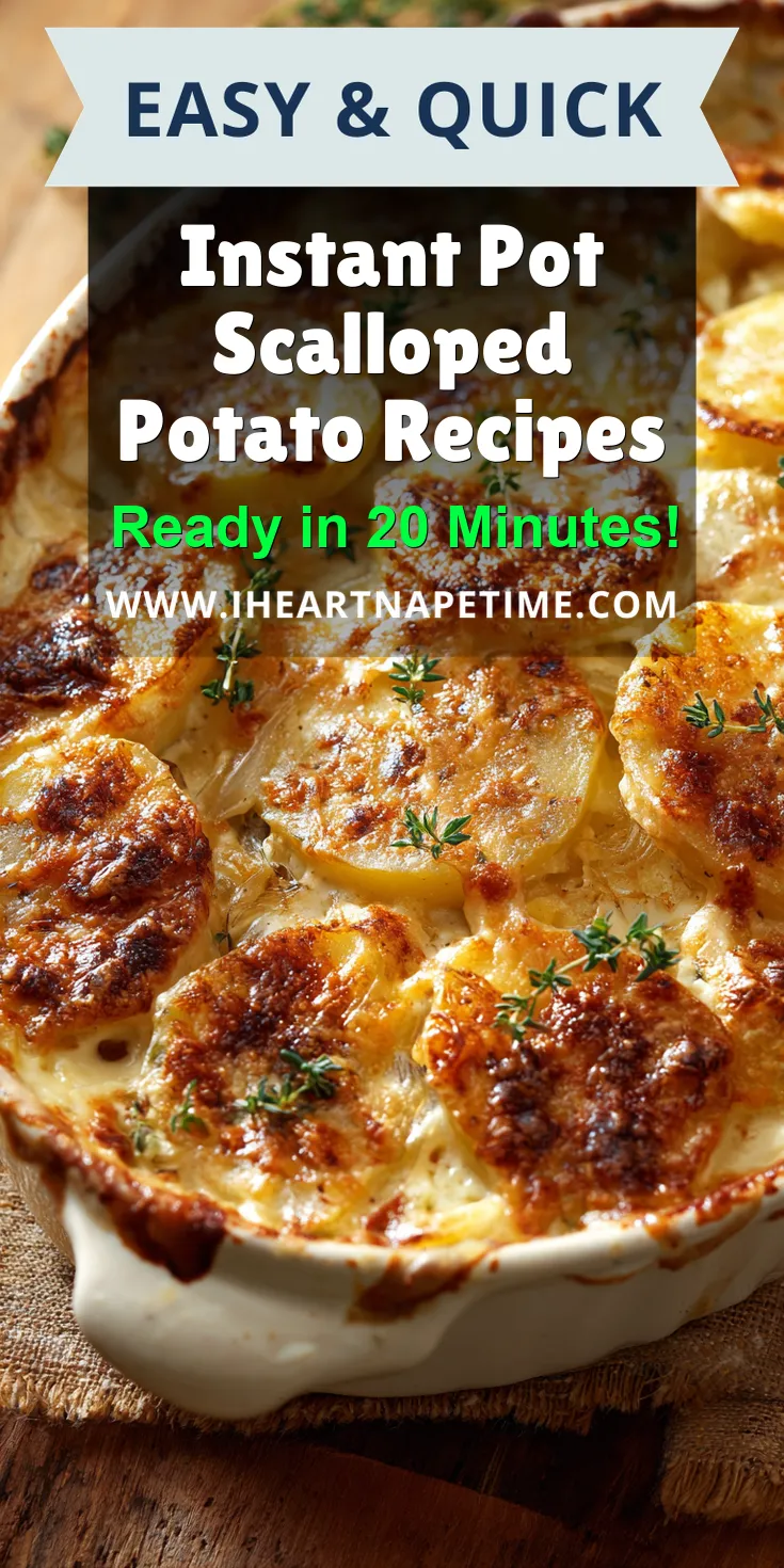 Instant Pot Scalloped Potato Recipes served warm with cozy spices