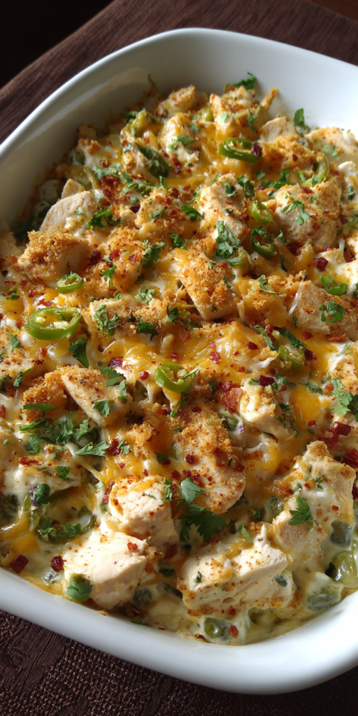 Jalapeno Popper Chicken Casserole Recipe