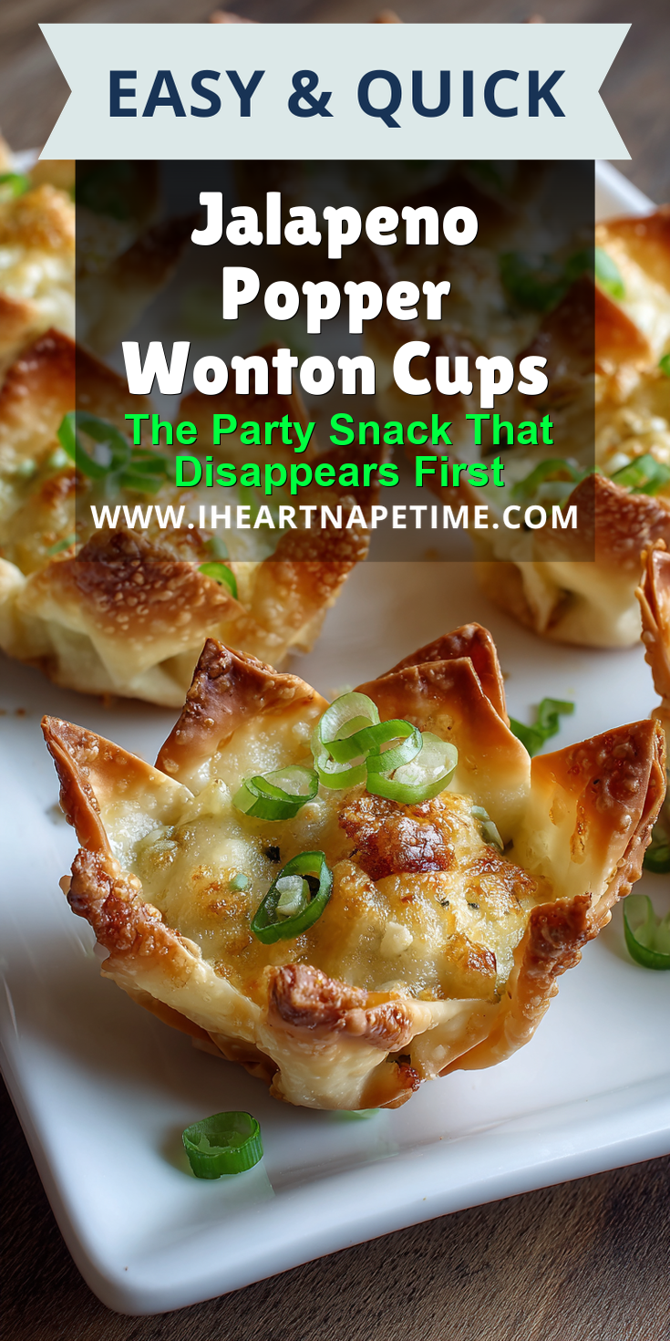 Jalapeno Popper Wonton Cups served warm with cozy spices
