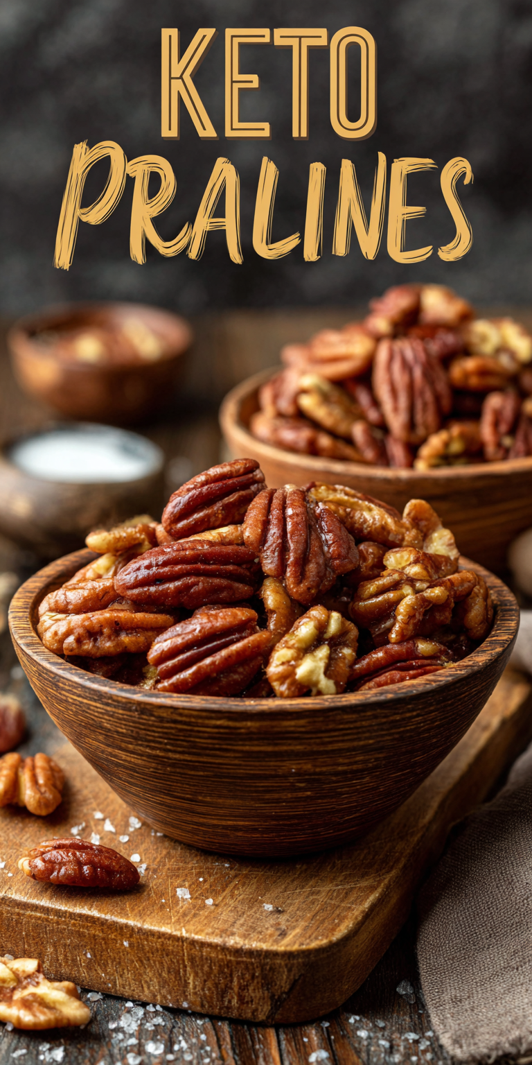 Keto Pecan Pralines served warm with gentle spices and a cozy aroma