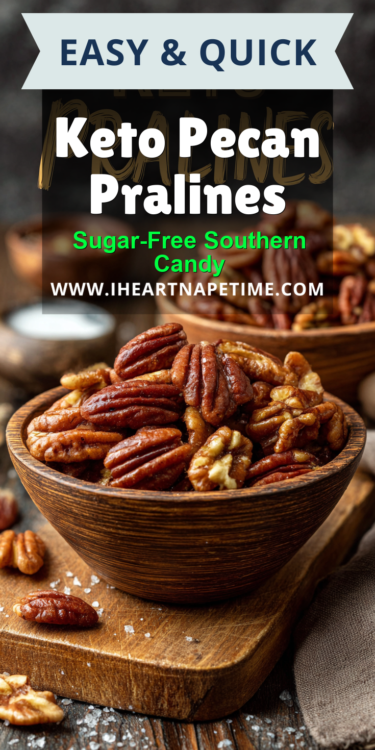Keto Pecan Pralines served on a plate