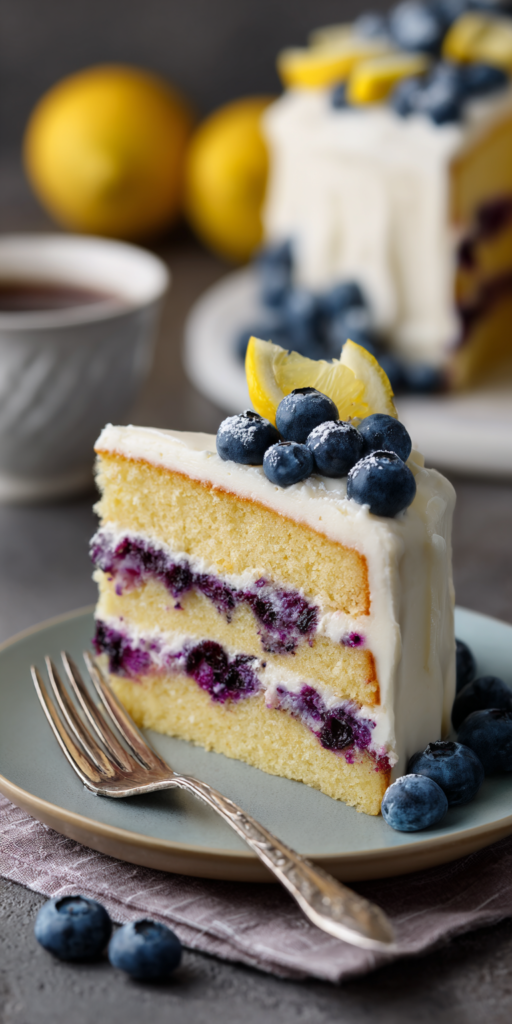 Lemon Blueberry Cake Recipe