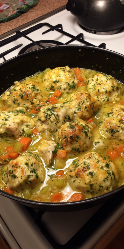 Lemon Herb Chicken And Dumplings Recipe