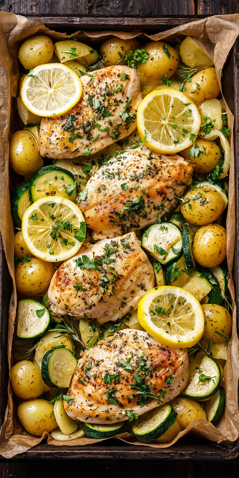 Lemon Herb Chicken Healthy Meal Prep Recipe