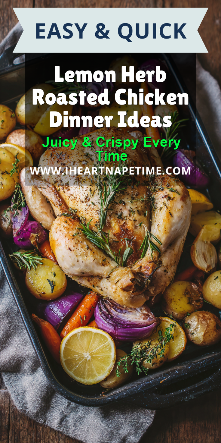 Lemon Herb Roasted Chicken Dinner Ideas served warm with cozy spices