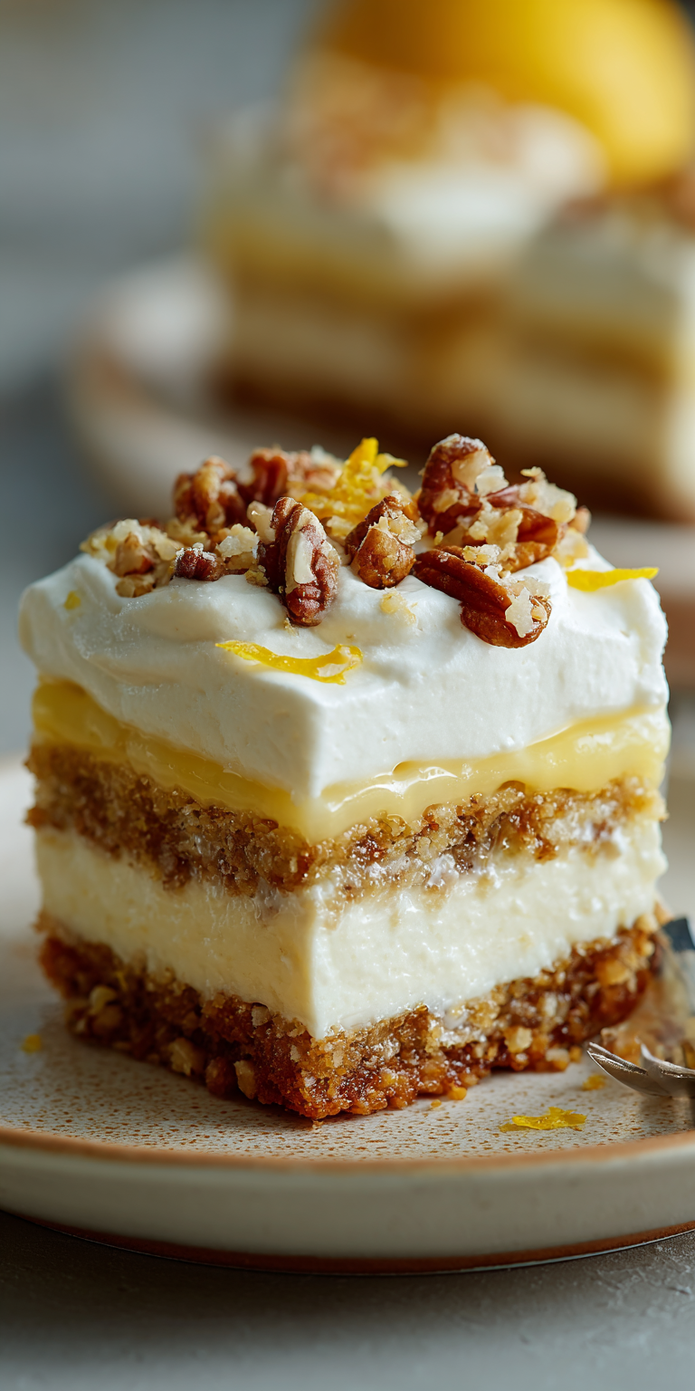 Lemon Lush Layered Dessert Recipe